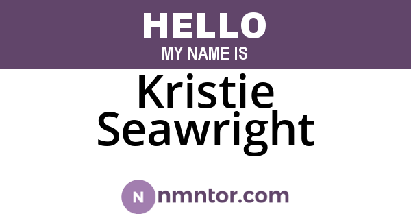 Kristie Seawright