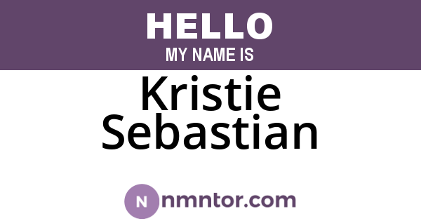 Kristie Sebastian