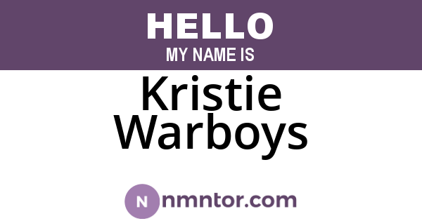 Kristie Warboys