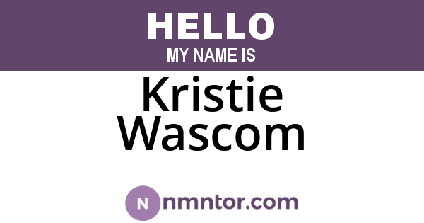 Kristie Wascom