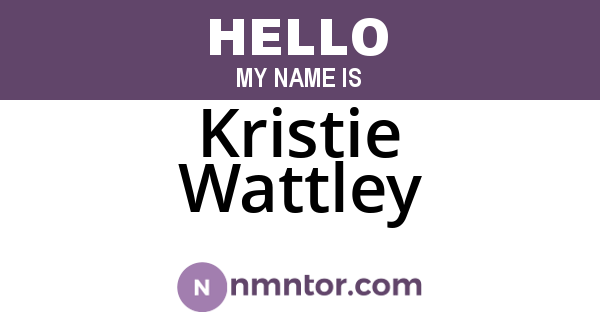 Kristie Wattley