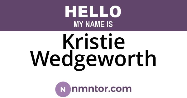 Kristie Wedgeworth