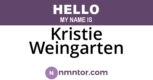 Kristie Weingarten