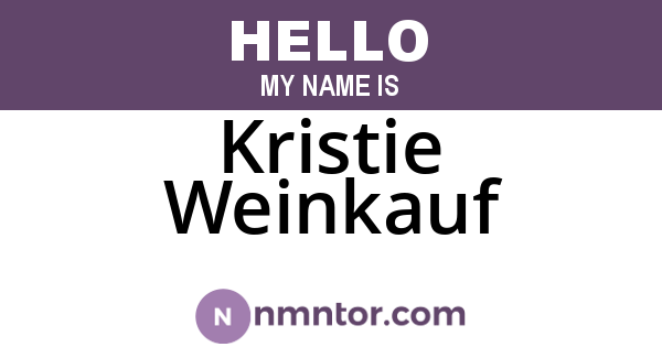Kristie Weinkauf