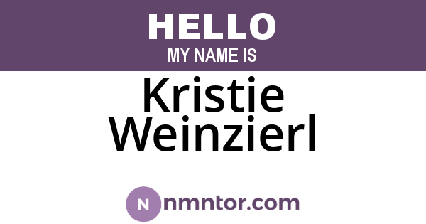Kristie Weinzierl