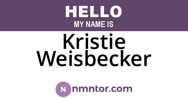 Kristie Weisbecker