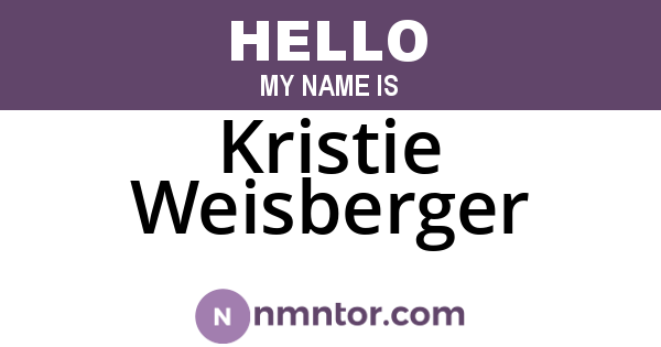 Kristie Weisberger