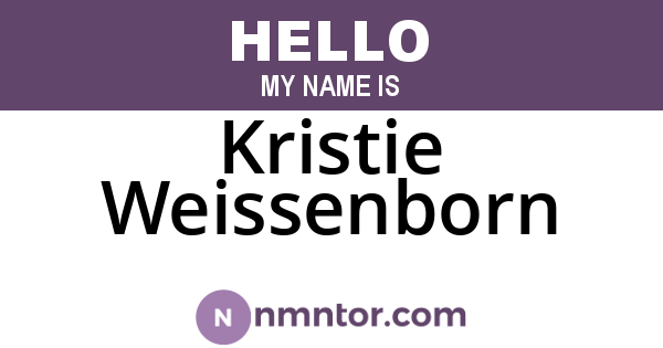 Kristie Weissenborn