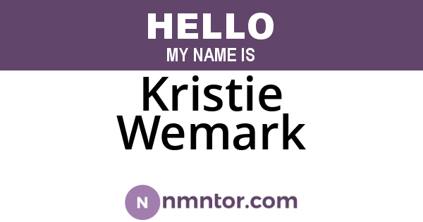 Kristie Wemark