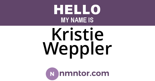 Kristie Weppler