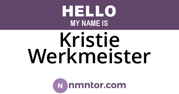 Kristie Werkmeister
