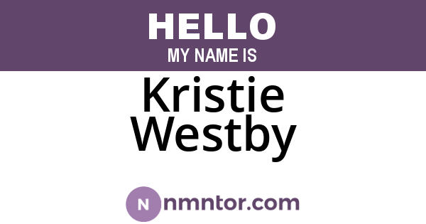 Kristie Westby