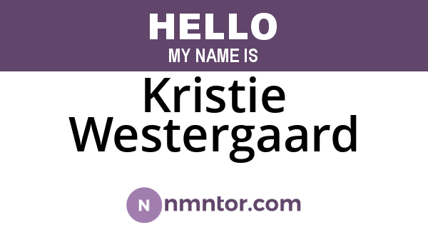 Kristie Westergaard