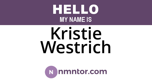 Kristie Westrich