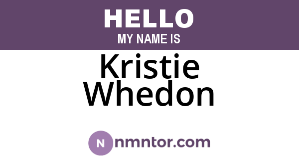 Kristie Whedon