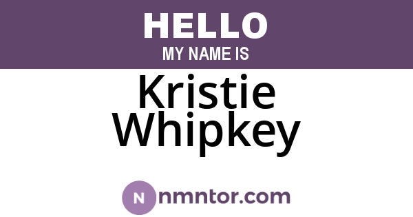 Kristie Whipkey