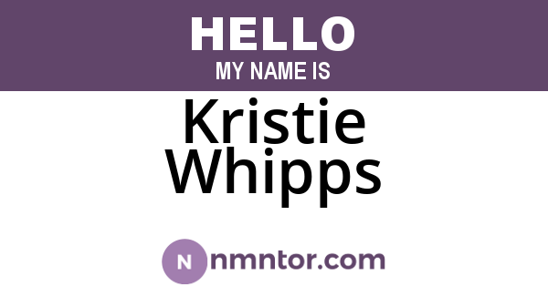 Kristie Whipps