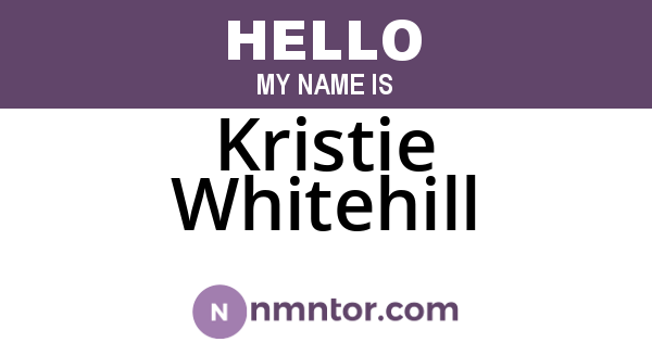 Kristie Whitehill