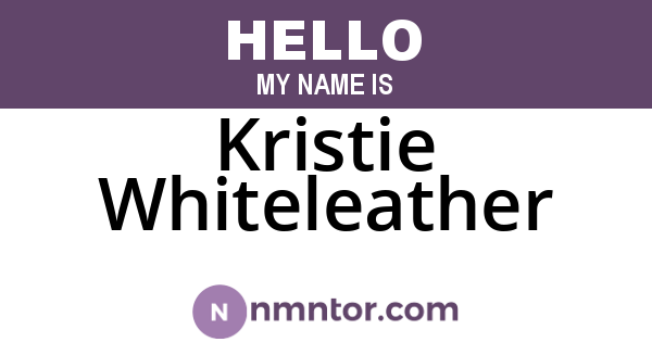 Kristie Whiteleather
