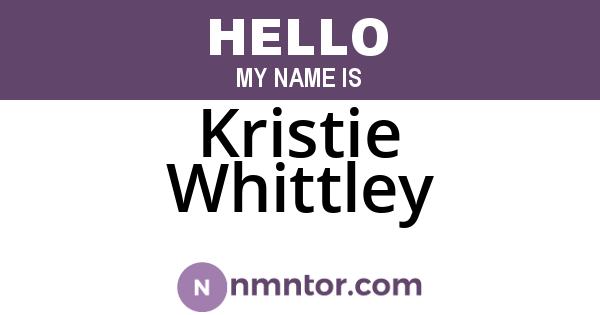 Kristie Whittley