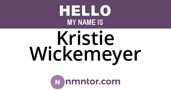 Kristie Wickemeyer