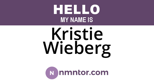 Kristie Wieberg