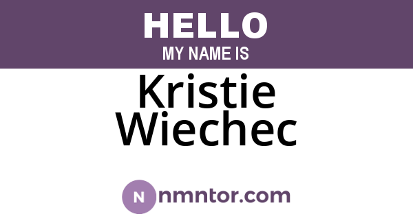 Kristie Wiechec