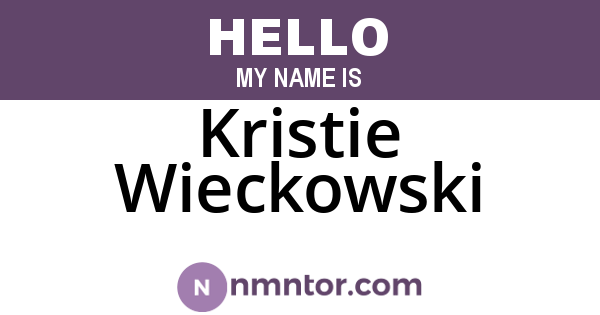 Kristie Wieckowski