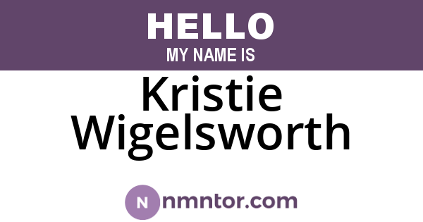 Kristie Wigelsworth
