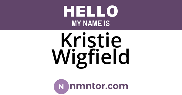 Kristie Wigfield