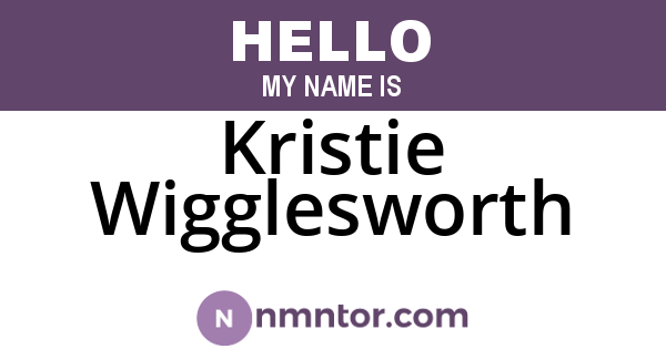 Kristie Wigglesworth