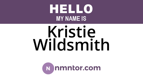 Kristie Wildsmith