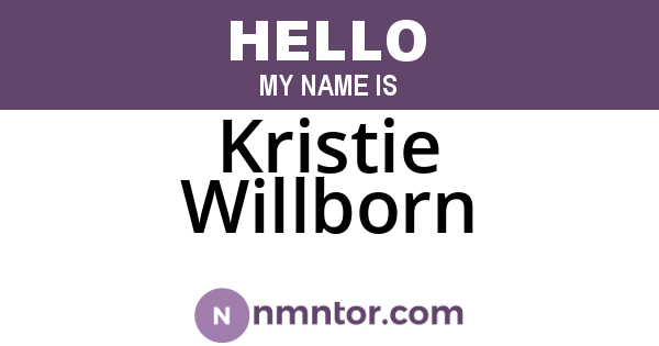 Kristie Willborn