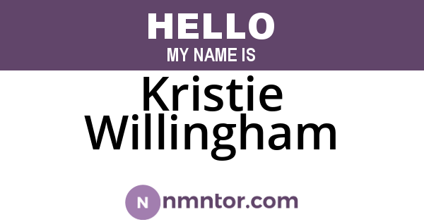 Kristie Willingham