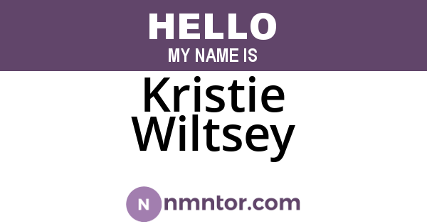 Kristie Wiltsey