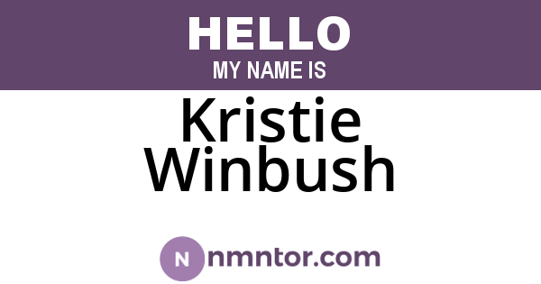 Kristie Winbush