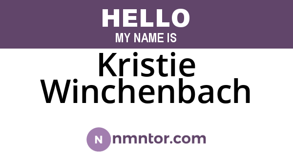 Kristie Winchenbach