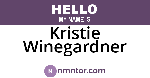Kristie Winegardner