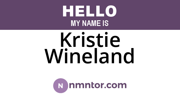 Kristie Wineland