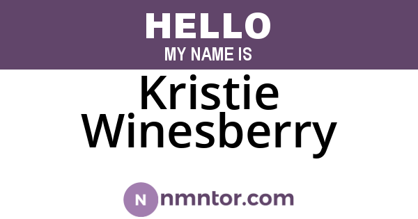 Kristie Winesberry