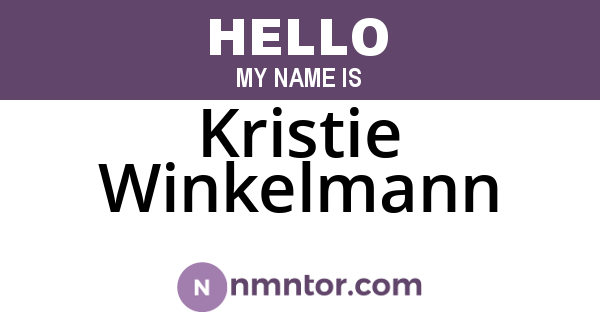 Kristie Winkelmann