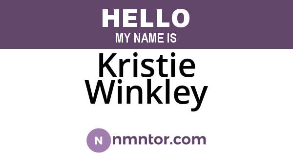 Kristie Winkley