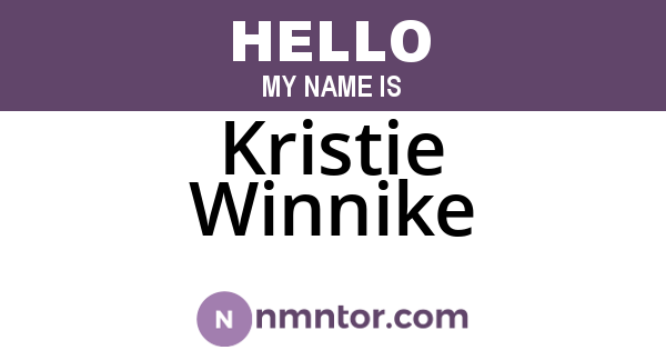 Kristie Winnike