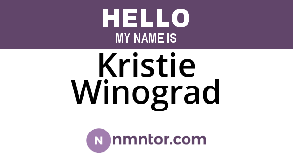 Kristie Winograd