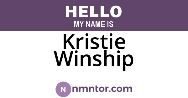Kristie Winship