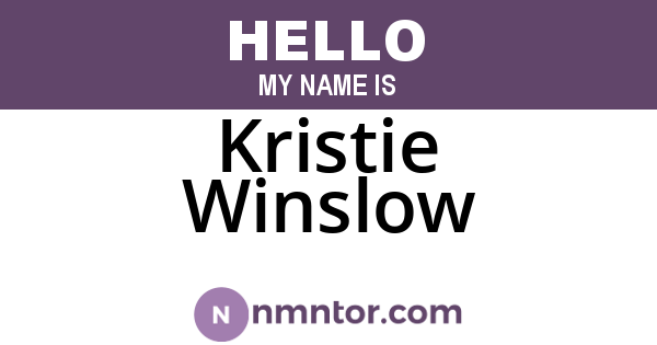 Kristie Winslow