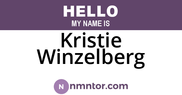 Kristie Winzelberg
