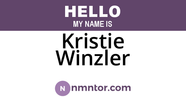 Kristie Winzler