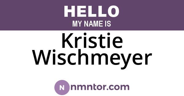 Kristie Wischmeyer
