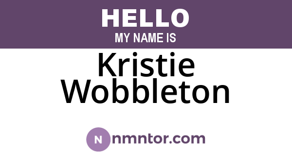 Kristie Wobbleton
